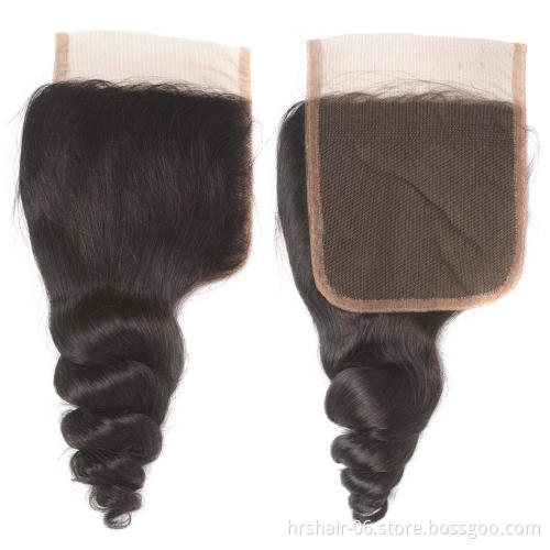 Factory 100% Unprocessed Virgin cuticle aligned malaysian hair loose curl human hair bundle with closure